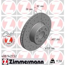 Гальмівний диск ZIMMERMANN 400.1421.52