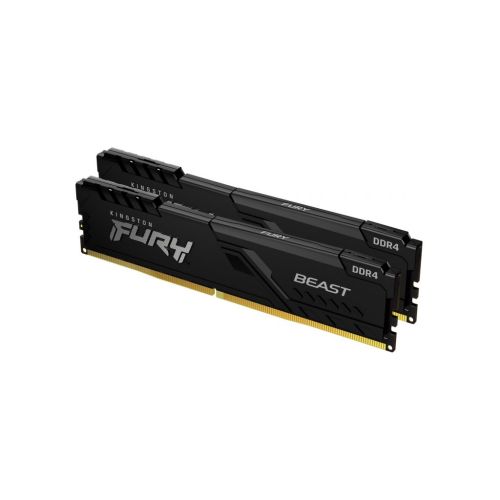 Модуль пам'яті для комп'ютера DDR4 32GB (2x16GB) 2666 MHz FURY Beast Black Kingston Fury (ex.HyperX) (KF426C16BBK2/32)