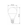 Лампочка TITANUM LED G45e 7W E14 4100K (VL-G45e-07144) - Изображение 1