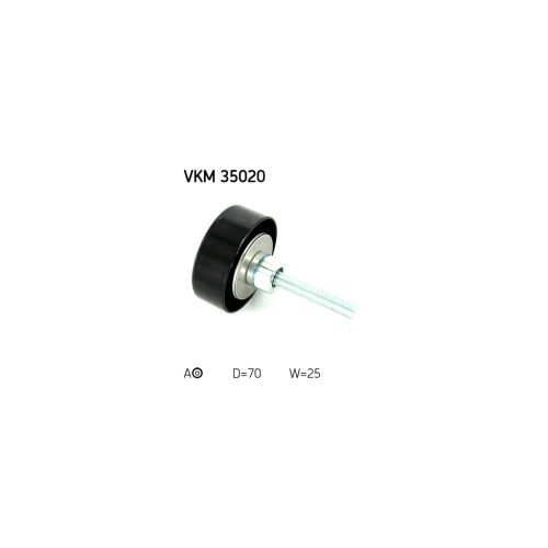 Ролик натягувача ременя SKF VKM 35020