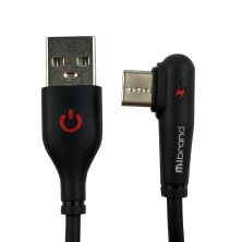 Дата кабель USB 2.0 AM to Type-C 1.0m MI-11 2A black Mibrand (MIDC/11TB)