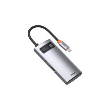 Концентратор Baseus Metal Gleam Series 4-in-1 Multifunctional Gray (CAHUB-CY0G) Концентратор Baseus Metal Gleam Series 4-in-1 Multifunctional Gray (CAHUB-CY0G)