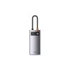 Концентратор Baseus Metal Gleam Series 4-in-1 Multifunctional Gray (CAHUB-CY0G) - Изображение 1