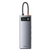 Концентратор Baseus USB3.1 Type-C to USB C(PD)100W/HDMI 4K 30Hz/VGA/USB3.2/RJ45/SD+TF,9in1 Grey (CAHUB-CU0G) - Изображение 2