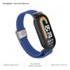 Ремінець до фітнес браслета Armorstandart Braided Solo Loop для Xiaomi Mi Band 8 Blue (ARM69926) - Зображення 3