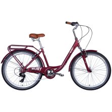 Велосипед Dorozhnik Ruby AM Vbr 26 17 ST 2024 Темно-червоний (OPS-D-26-258)