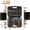 Набор головок Neo Tools 110шт, 1/2, 1/4, CrV, кейс (10-066) - Изображение 1
