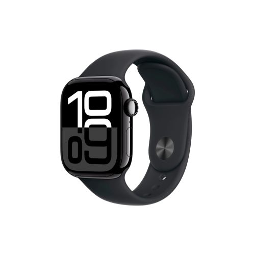 Смарт-часы Apple Watch Series 10 GPS 42mm Jet Black Aluminium Case with Black Sport Band - M/L (MWWF3QH/A)