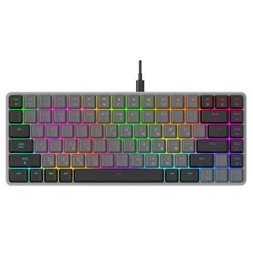 Клавиатура GamePro MK141R Red Swich Low Profile RGB USB Dark Gray (MK141R)