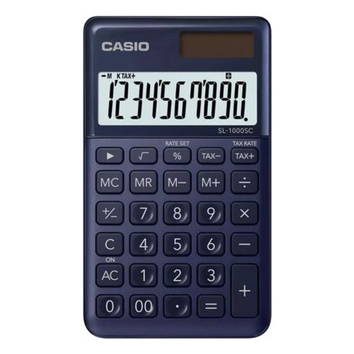 Калькулятор Casio SL-1000SC-NY-W-EP, темно-синій (CALC-CAS-SL-1000SC-N)