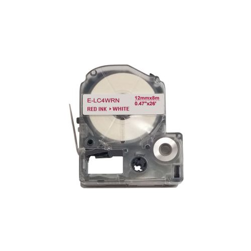 Стрічка для принтера етикеток UKRMARK E-LC4WRN, 12мм х 8м, red on white, сумісна з LC-4WRN (900925) Стрічка для принтера етикеток UKRMARK E-LC4WRN, 12мм х 8м, red on white, сумісна з LC-4WRN (900925)