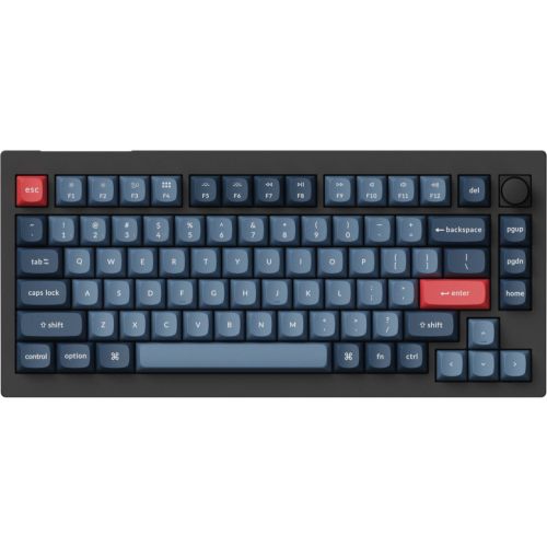 Клавіатура Keychron V1 Max Gateron Jupiter Red QMK Hot-swap Wireless/Bluetooth/USB UA Black (V1MD1_KEYCHRON)