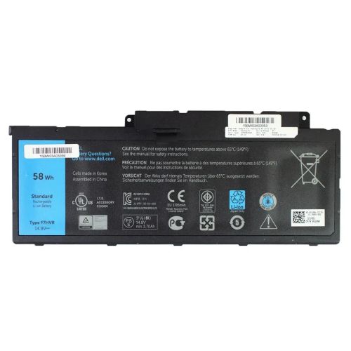 Аккумулятор для ноутбука Dell Inspiron 15-7537 F7HVR, 58Wh (3800mAh), 4cell, 14.8V, Li-ion AlSoft (A71057)
