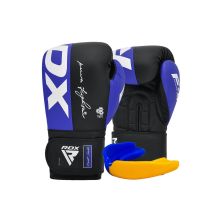 Боксерские перчатки RDX F4 Boxing Sparring Gloves Hook & Loop Blue/Black 10 унцій (BGR-F4U-10OZ) Боксерские перчатки RDX F4 Boxing Sparring Gloves Hook & Loop Blue/Black 10 унцій (BGR-F4U-10OZ)