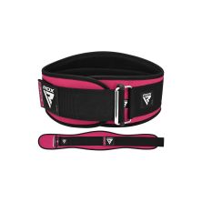Атлетичний пояс RDX RX3 EVA Curve неопреновий Sharp Pink XS (WBE-RX3SP-XS)