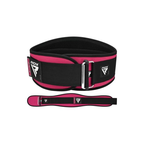 Атлетичний пояс RDX RX3 EVA Curve неопреновий Sharp Pink XS (WBE-RX3SP-XS)