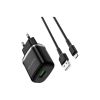 Зарядний пристрій BOROFONE BA36A High Speed USB QC3.0 + cable USB to Micro 5P 18W Black (6931474715982) - Зображення 2