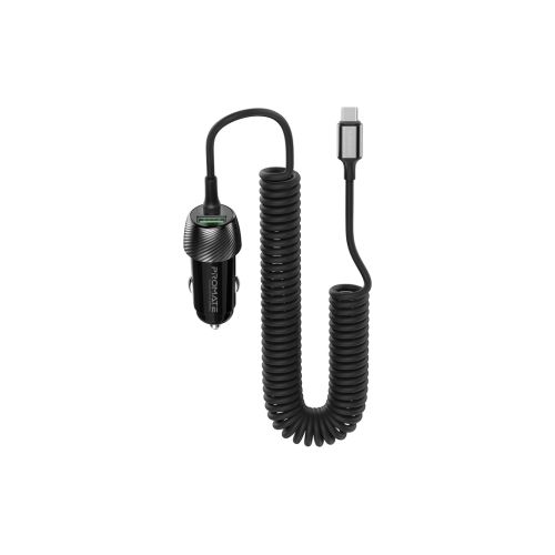Зарядное устройство Promate powerdrive-33pdc + cable USB-C black (powerdrive-33pdc.black)
