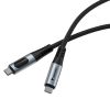 Дата кабель USB-C to USB-C 1.2m with display 100W black Verbatim (31848) - Зображення 1