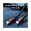 Дата кабель USB-C to USB-C 2.0m PD2.0 100W (20V/5A) red+black Baseus (CATKLF-AL91) - Изображение 1