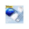 Зарядное устройство Essager USB-C PD20W + cable USB-C to Lightning white (EFJB02-XBL02-T) - Изображение 2
