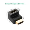 Переходник HDMI M to HDMI F 90° corner UP HD112 black Ugreen (20110) - Изображение 3