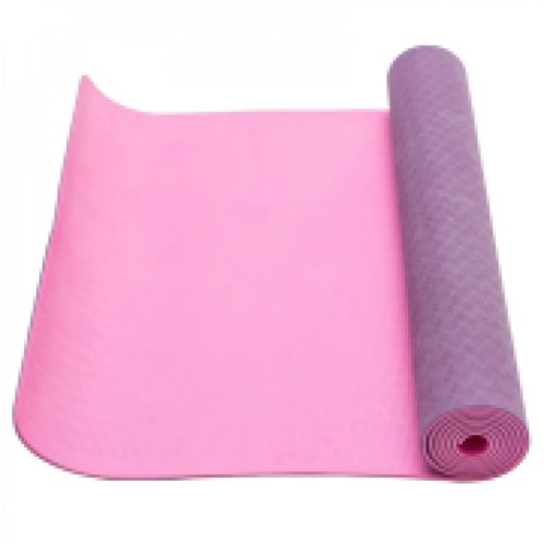 Коврик для фитнеса Ecofit MD9012 двошаровий TPE 183 х 61 х 0,6 см Фіолетовий/рожевий (К00026954)
