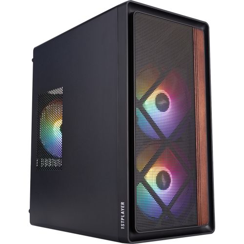 Корпус для ПК 1stPlayer WD1-BK-3F1