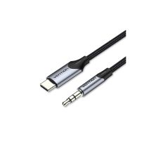 Кабель мультимедийный USB-C to 3.5mm M 1.0m gray Vention (BGKHF)
