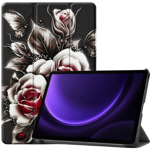 Чехол для планшета BeCover Smart Case Samsung Galaxy Tab S9 (SM-X710/SM-X716) / S9 FE (SM-X510/SM-X516B) 11.0 Black Rose (715922)