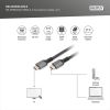 Кабель мультимедийный HDMI M to HDMI M 2.0m V2.1 8K60Hz 48Gbps black Digitus (DB-330200-020-S) - Изображение 3