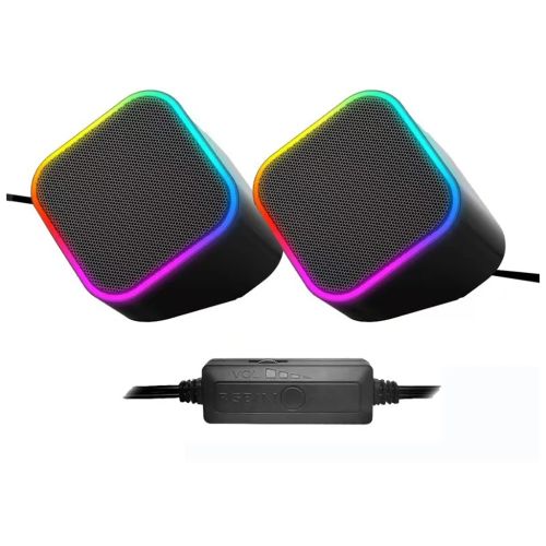 Акустична система ColorWay Cubix 2.0 RGB USB Black (CW-SPU05BK)