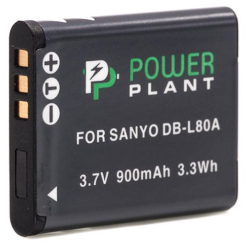 Акумулятор до фото/відео PowerPlant Sanyo DB-L80, D-Li88 (DV00DV1289)
