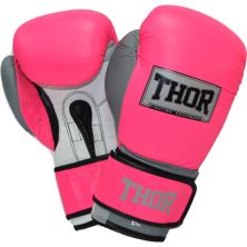Боксерские перчатки Thor Typhoon 14oz Pink/White/Grey (8027/02(Leath)Pink/Grey/W 14 oz.)