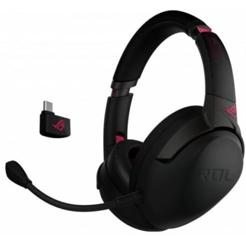 Наушники ASUS ROG Strix Go 2.4 Electro Punk WL/3.5mm/USB Black (90YH02P1-B3UA00)
