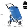 Сумка-візок ShoppingCruiser 3 Wheels 72 л Blue (928364) - Зображення 3