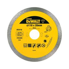 Диск пильный DeWALT алмазный гранит/мрамор/кирпич/кафель, 110х1.6х20 мм для плиткореза DWC410 (DT3715)