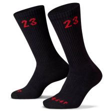 Шкарпетки Nike U Jordan Essential Crew 3PR DA5718-011 M 42-46 3 пари Чорний/Червоний (194958592783)