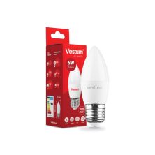 Лампочка Vestum C37 6W 4100K 220V E27 (1-VS-1301)