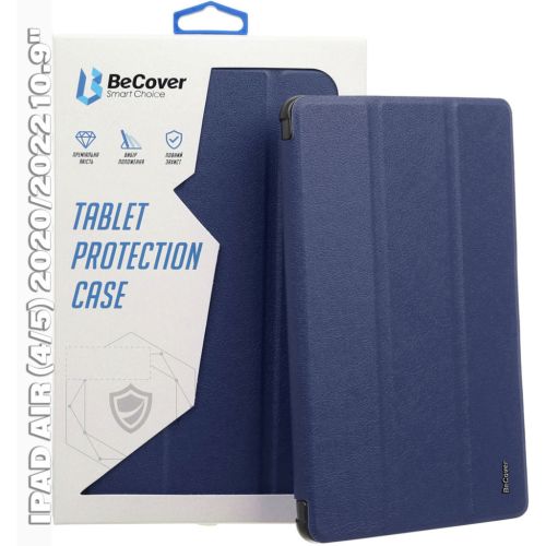 Чехол для планшета BeCover Tri Fold Hard Apple iPad Air (4/5) 2020/2022 10.9 Deep Blue (711128)