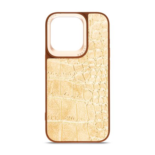 Чохол до мобільного телефона Harder Crocosaur Apple iPhone 15 Pro Beige (ARM76703)