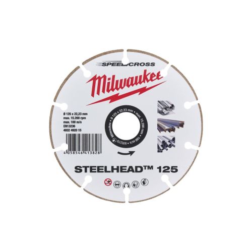 Круг отрезной Milwaukee алмазный STEELHEAD 125 (4932492015)