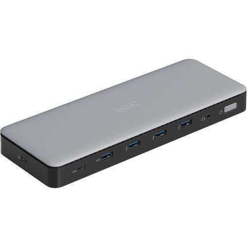 Порт-репликатор Digitus USB-C > 3xHDMI/2xDP/4xUSB-A/USB-C/RJ54/DC/Audio (DA-70918)