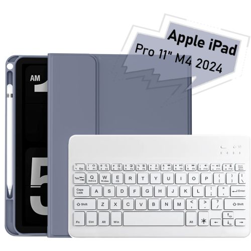 Чохол до планшета BeCover with keyboard Apple iPad Pro 11 M4 2024 Purple (713002)
