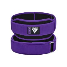 Атлетический пояс RDX RX5 Double Belt неопреновий Purpel XS (WBD-RX5PR-XS)