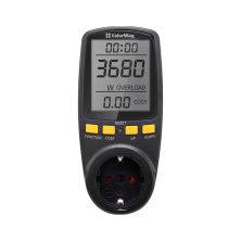 Ваттметр ColorWay цифровий 16A/3680W, black (CW-VM16-02D)
