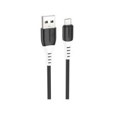 Дата кабель USB 2.0 AM to Micro 5P 1.0m 2.4A silicone X82 black HOCO (6931474768551) Дата кабель USB 2.0 AM to Micro 5P 1.0m 2.4A silicone X82 black HOCO (6931474768551)