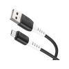 Дата кабель USB 2.0 AM to Micro 5P 1.0m 2.4A silicone X82 black HOCO (6931474768551) - Зображення 1