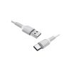 Дата кабель USB 2.0 AM to USB-C 1.0m 2A PVC BX16 white BOROFONE (6957531099468) - Изображение 1