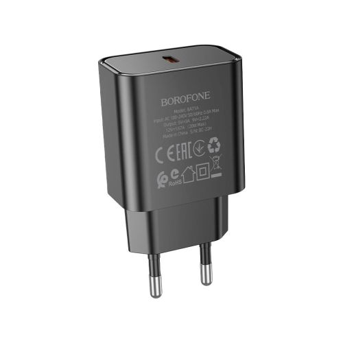 Зарядное устройство BOROFONE BA71A Power USB-C PD20W Black (6974443387957)